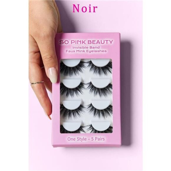 SO PINK BEAUTY Faux Mink Eyelashes 5 Pairs - Picture 12 of 14